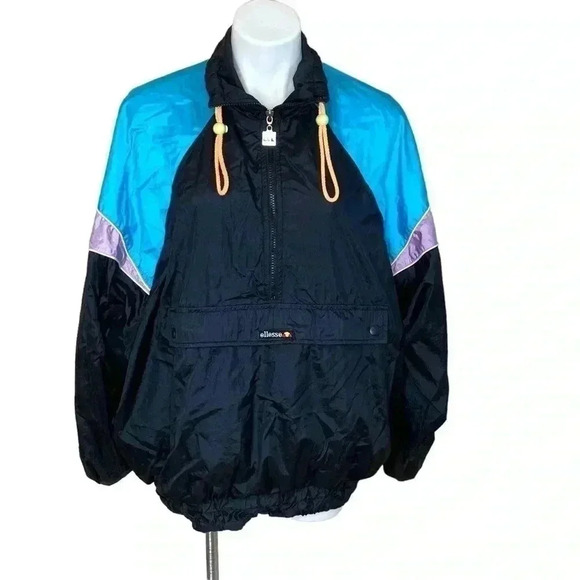 Ellesse 90s oversized retro pull over nylon flight jacket size XL - Picture 1 of 4